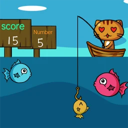 kitten goes fishing icon